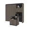 Bestar Orion Full Murphy Bed and Shelving Unit with Fold-Out Desk (89W), Bark Gray & Graphite 116865-000047 - alternate 5